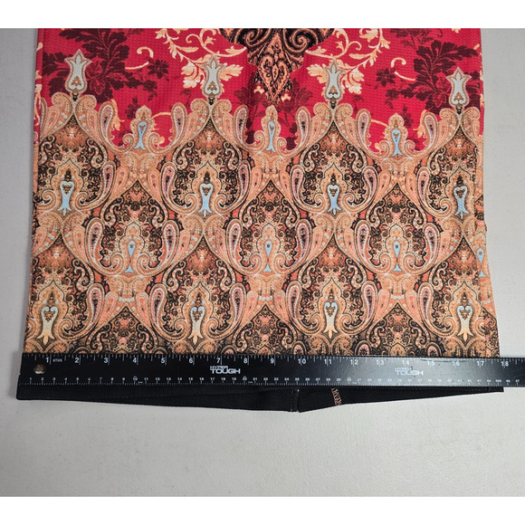 ECI New York Skirt Women's PL Pencil Argyle/Diamond Patern Colorful Pull On Midi - Picture 9 of 13